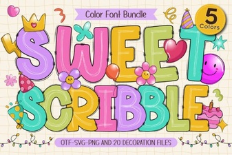 Discover the Creative Versatility of Sweet Scribble Font