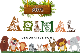 Free & Playful Cute Animal Font Downloads