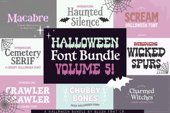 Font Bundle: Halloween Vol. 5 for Creative Projects