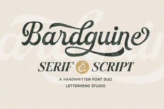 Crafting with the Bardguine Serif & Script Duo