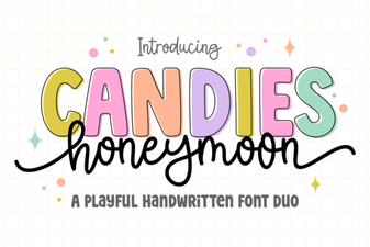 Creative Projects with Candies Honeymoon Font