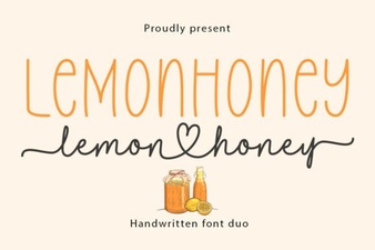Lemonhoney Duo: a Font Pair for Creative Projects