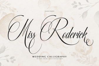 Miss Roderick Font: a Creative Handwritten Script