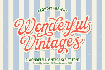 Wonderful Vintages: Classic Font for Modern Design